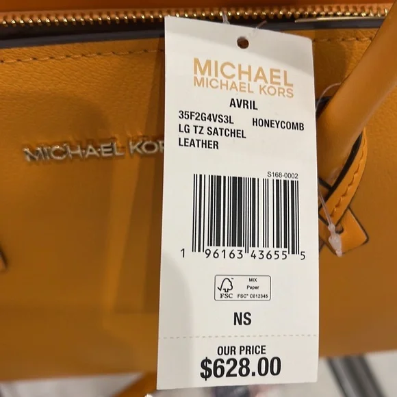 Michael Kors Avril Large Top Zip Satchel Shoulder Bag
Honeycomb - Picture 12 of 16